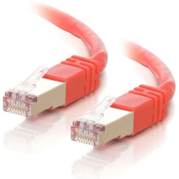 SYNX2205035 3ft Cat5e Molded Shielded (STP) Network Patch Cable - Red