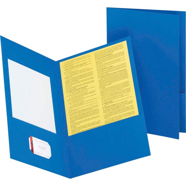 OXF5012720 Oxford Light Blue Two Pocket Folders
