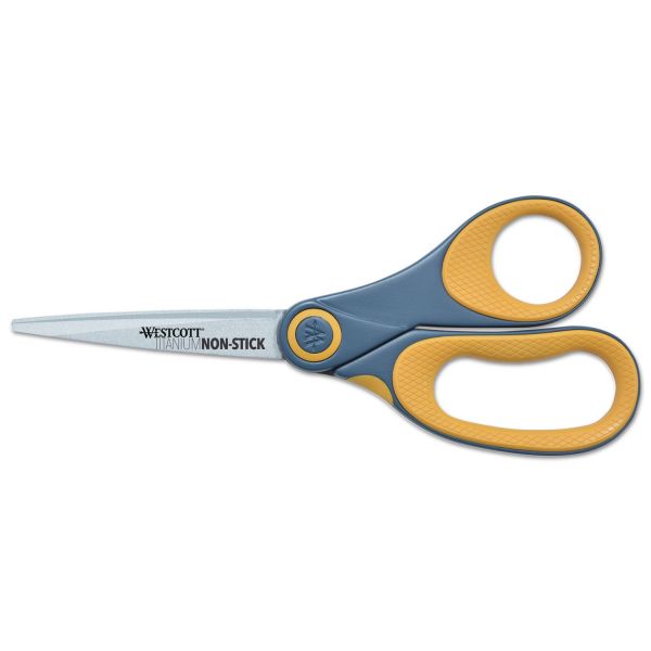ACM14849 Westcott Non-Stick Titanium Bonded Scissors, 8" Straight