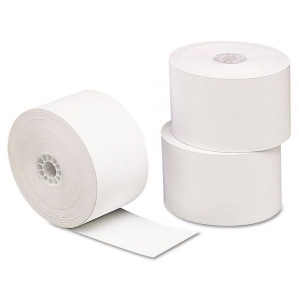 UNV35712 Universal Single-Ply Thermal Paper Rolls, 3 1/8" x 230 ft, White, 10/Pack