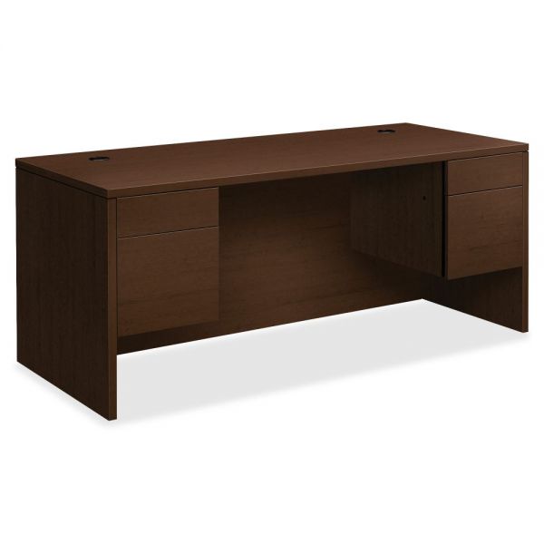 HON10593MOMO HON 10500 Series Double Pedestal Desk | 2 Box / 2 File Drawers | 72"W
