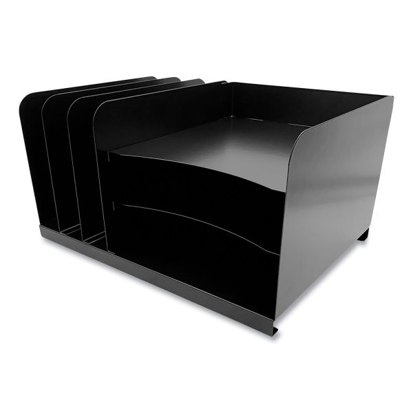 Huron Steel Combination File Organizer, 6 Sections, Legal Size Files