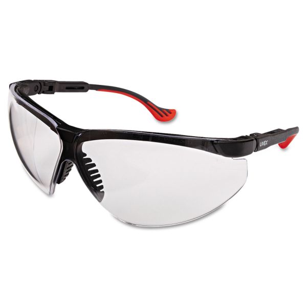UVXS3300 Honeywell Uvex Genesis XC Two-Shot Safety Glasses, Black Frame, Clear Lens