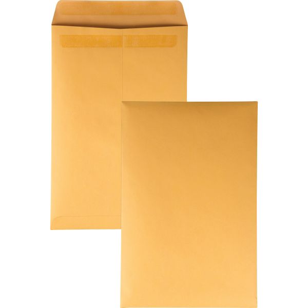 QUA43862 Quality Park Redi Seal Catalog Envelope, 10 x 15, Brown Kraft, 250/Box