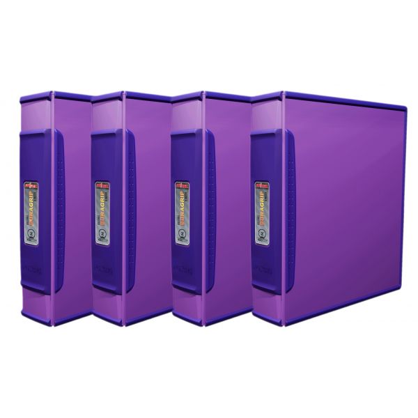 STX23435U04C Storex 2" DuraGrip Binder, Purple (Case of 4)