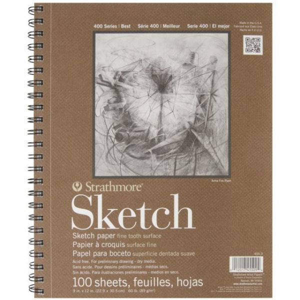 Strathmore Paper 400 Series Artagain Pad, 9x12, Assorted