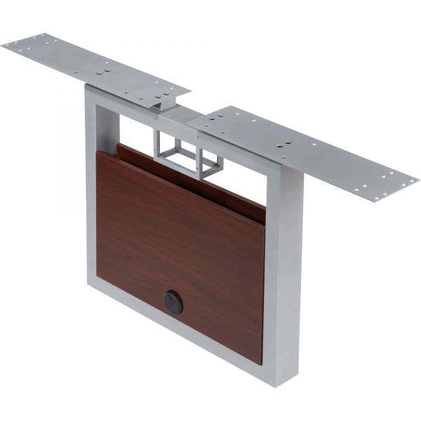 LLR81928 Lorell Concordia Series Mahogany Laminate Desk Ensemble