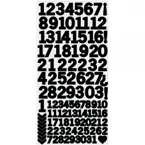 NOTM416590 Number Stickers 6"X12"