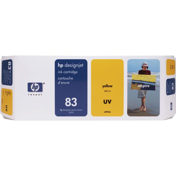 HEWC4943A HP 83 (C4943A) UV Yellow Original Ink Cartridge