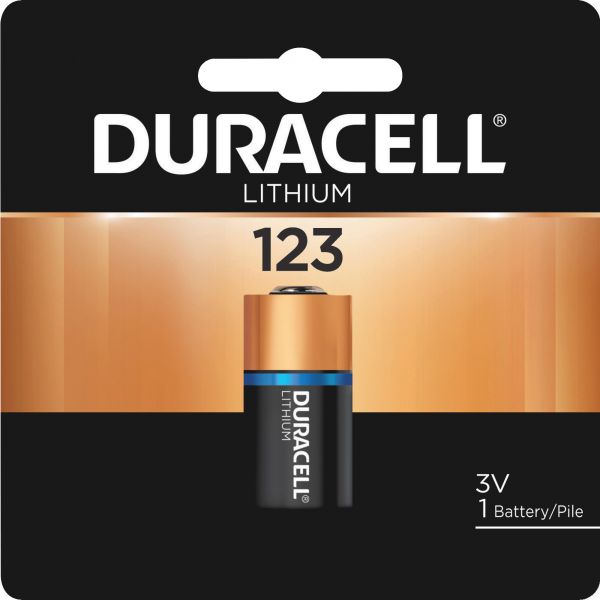 DURDL123ABPK Duracell Ultra High-Power Lithium Battery, 123, 3V, 1/EA