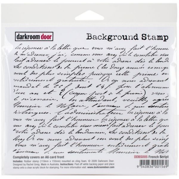 NOTM370134 Darkroom Door Background Cling Stamp 4"X6"