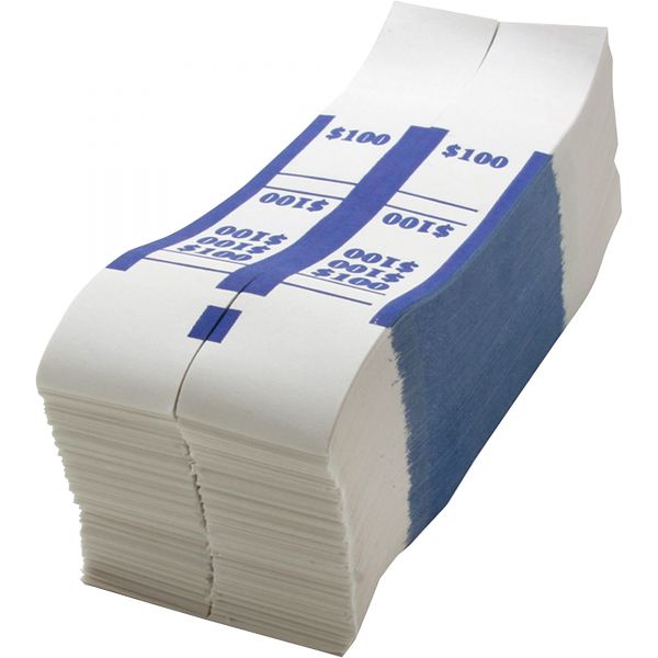 SPRBS100WK Sparco White Kraft ABA Bill Straps