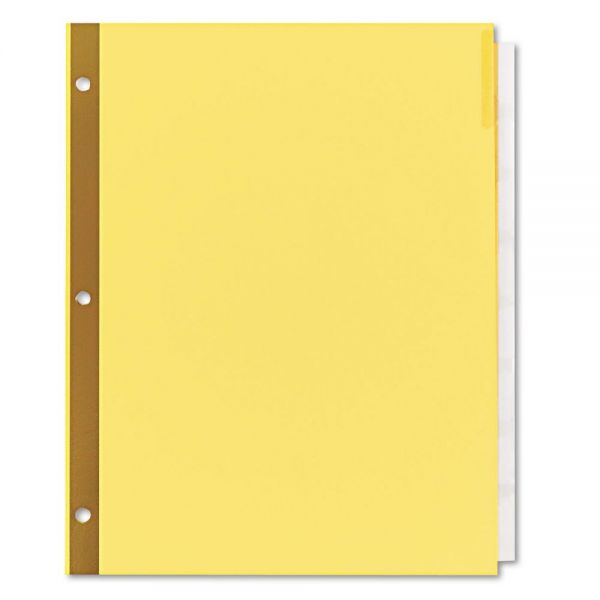 UNV21877 Universal Extended Insert Indexes, Eight Clear Tabs, Letter, Buff, 6 Sets/Box
