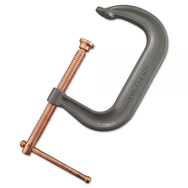ANR406C Anchor Brand Drop Forged C Clamp, 6 1/16", Steel, Gray