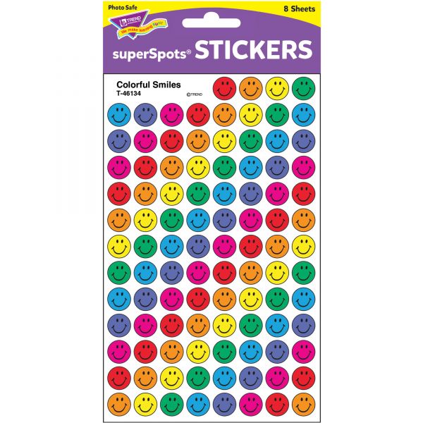 TEP46134 Trend Colorful Smiles superSpots Stickers