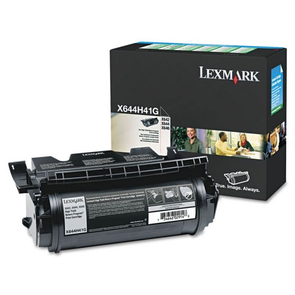LEXX644H41G Lexmark X644H41G High-Yield Toner, 21000 Page-Yield, Black