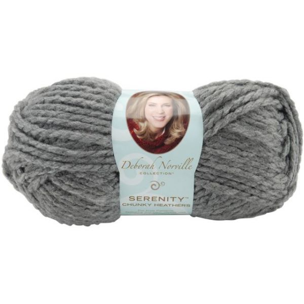 NOTM466017 Deborah Norville Collection Serenity Chunky Heathers Yarn - Smoke