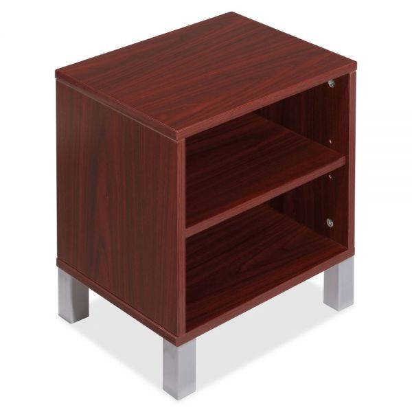 LLR81932 Lorell Concordia Series Mahogany Laminate Desk Ensemble
