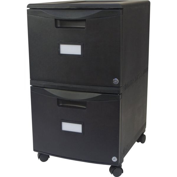 STX61312U01C Storex 2-Drawer Mobile File Cabinet with Lock