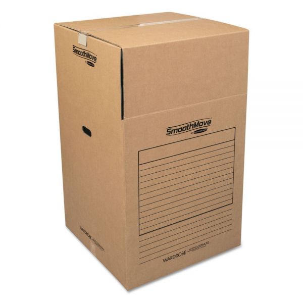 FEL7711001 Bankers Box SmoothMove Wardrobe Boxes, 24l x 24w x 40h, Kraft/Blue, 3/Carton