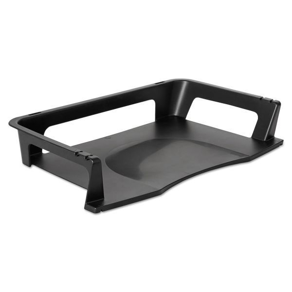 RUB86027 Rubbermaid Regeneration Letter Tray, Plastic, Black