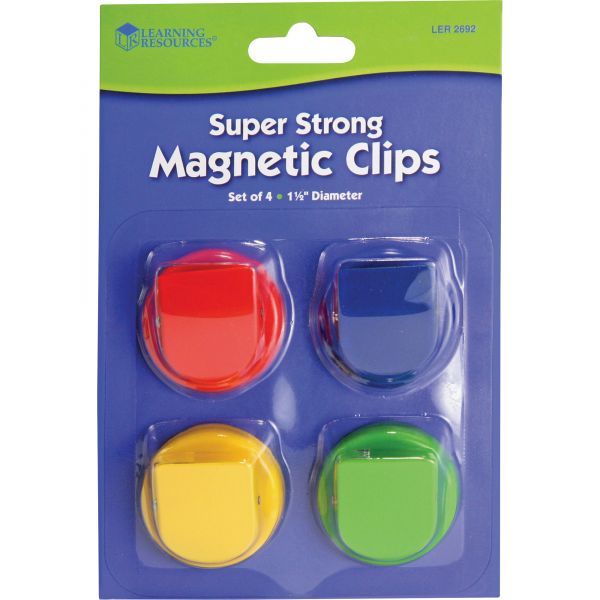 LRNLER2692 Learning Resources Super Strong Magnetic Clips Set