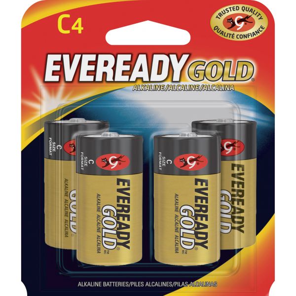 EVEA93BP4 Eveready Gold C Batteries