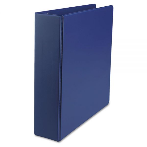 UNV34402 Universal Economy Non-View 3-Ring Binder, 2" Capacity, Round Ring, Royal Blue