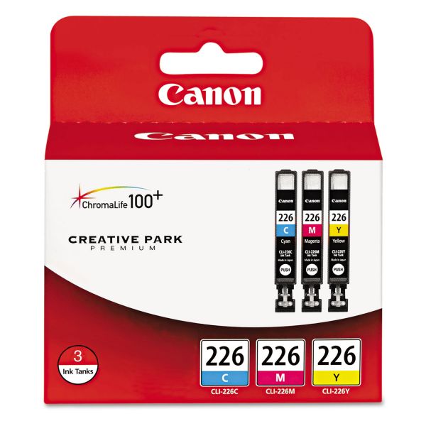 CNM4547B005 Canon 4547B005 (CLI-226) Ink, Cyan/Magenta/Yellow, 3/PK