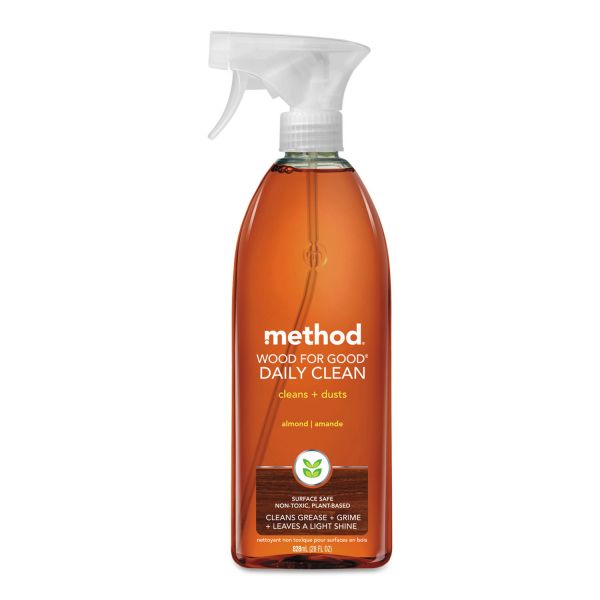 MTH01182CT Method Wood for Good Daily Clean, 28 oz Spray Bottle, 8/Carton