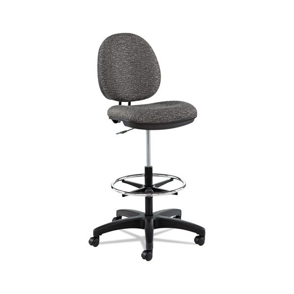ALEIN4641 Alera Interval Series Swivel Task Stool, Tone-On-Tone Fabric, Graphite Gray