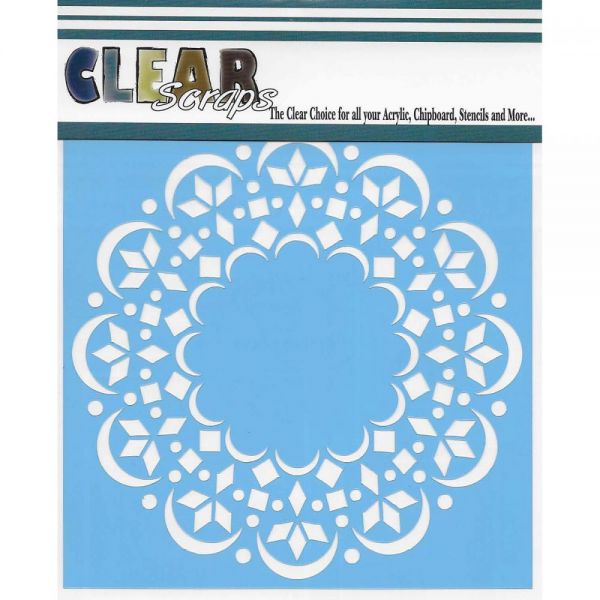 NOTM370595 Clear Scraps Stencils 12"X12"