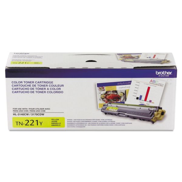 BRTTN221Y Brother TN221Y Toner, Yellow