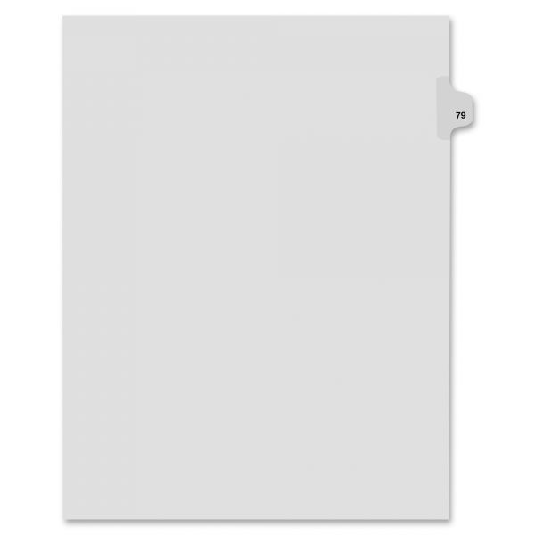 KLF82279 Kleer-Fax 80000 Series Side Tab Legal Index Dividers