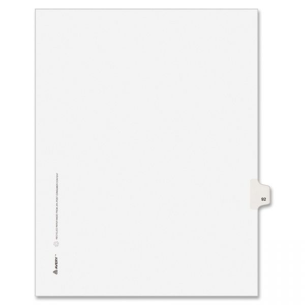 AVE01092 Avery Individually Numbered Legal Index Dividers