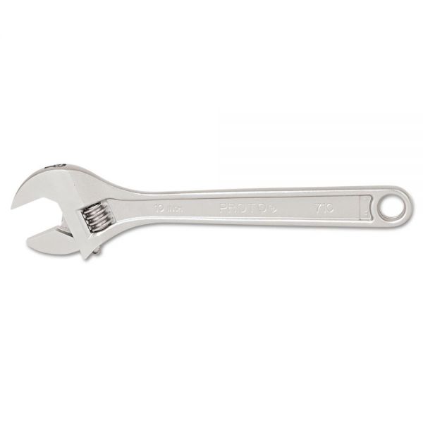 PTO710 PROTO Adjustable Wrench, 10" Tool Length, 1 5/16" Opening, Satin Chrome
