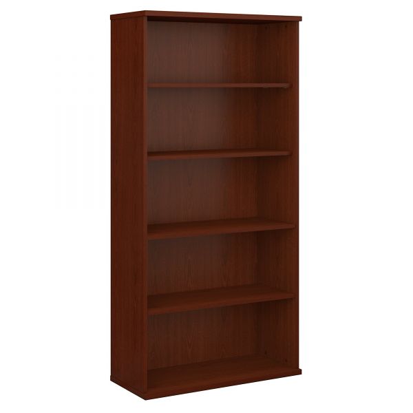 BSHWC36714 Bush Series C Collection 36W 5 Shelf Bookcase, Mahogany