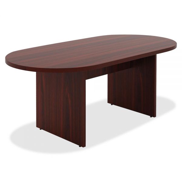 LLR34336 Lorell Chateau Series Mahogany 6' Oval Conference Table