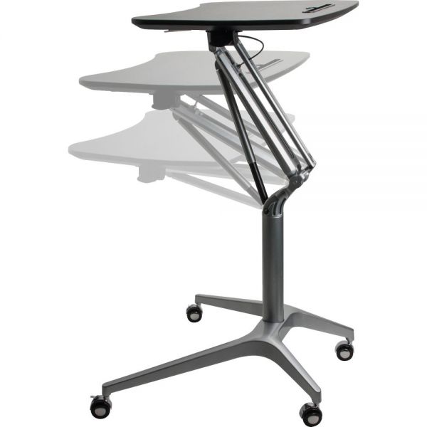 LLR84838 Lorell Black Laminate Top Mobile Laptop Caddy