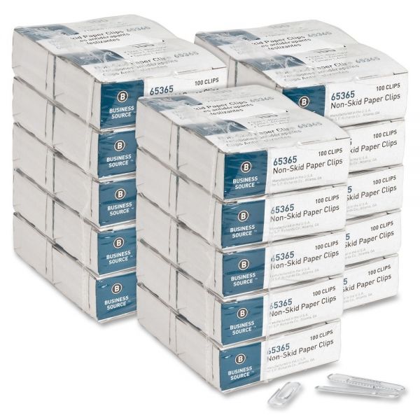 BSN99758 Business Source No. 1 Nonskid Paper Clips