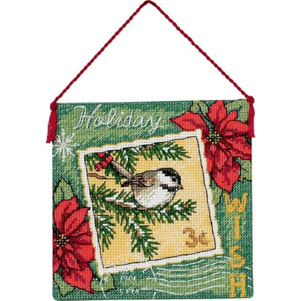 NOTM435170 Gold Petite Wish Ornament Counted Cross Stitch Kit