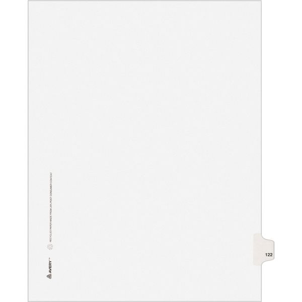 AVE01122 Avery Individually Numbered Legal Index Dividers
