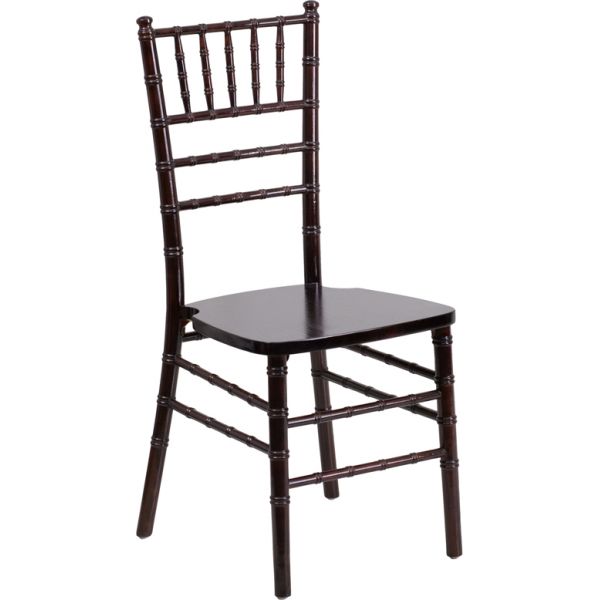 FHFXSWALNUTGG Flash Furniture Walnut Chiavari Chair