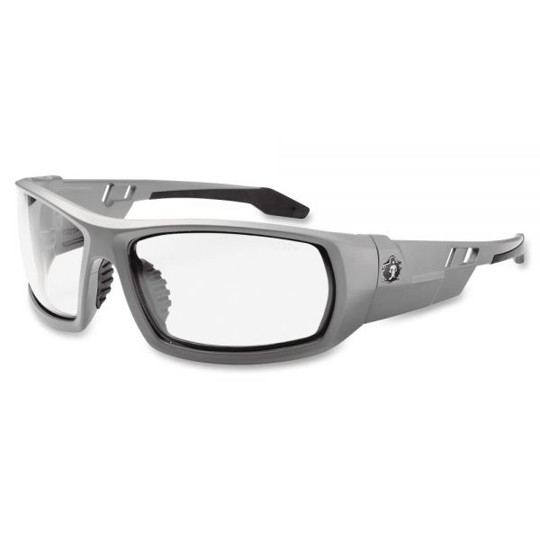 EGO50100 Ergodyne Clear Lens/Gray Frame Safety Glasses