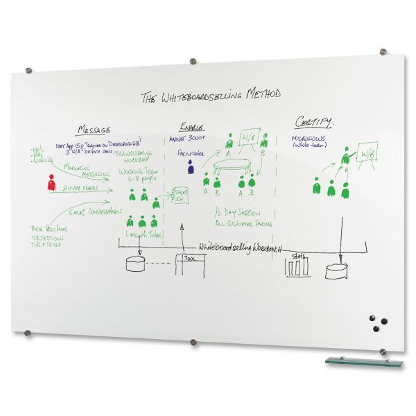 BLT83846 Best-Rite Visionary Glass Dry Erase Board