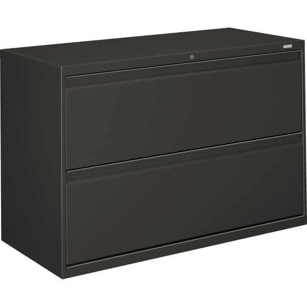 HON892LS HON 800 Series Two-Drawer Lateral File, Letter/Legal/A4, 42w x 19-1/4d x 28-3/8h, Charcoal