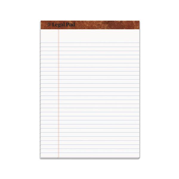 TOP75330 TOPS "The Legal Pad" Ruled Perforated Pads, 8 1/2 x 11 3/4, White, 50 Sheets