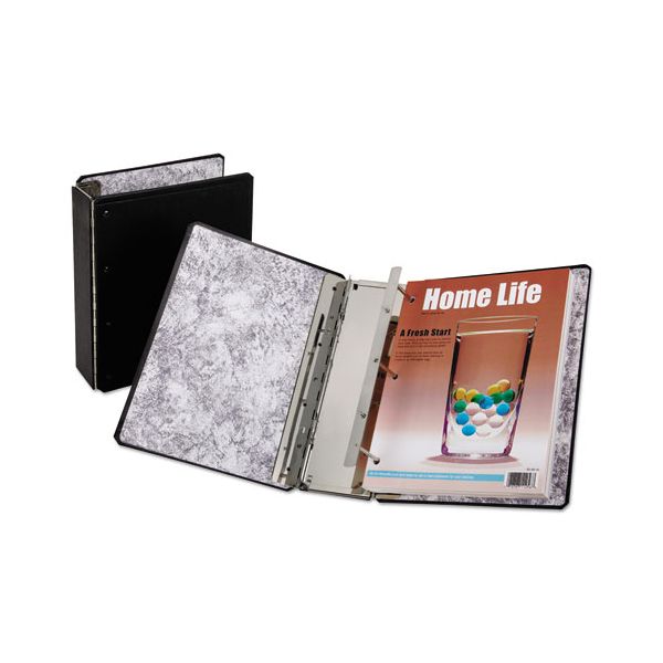 OXFC6193 Oxford Catalog Binder with Expanding Posts, 5 1/2" Cap, 11 x 8 1/2, Black