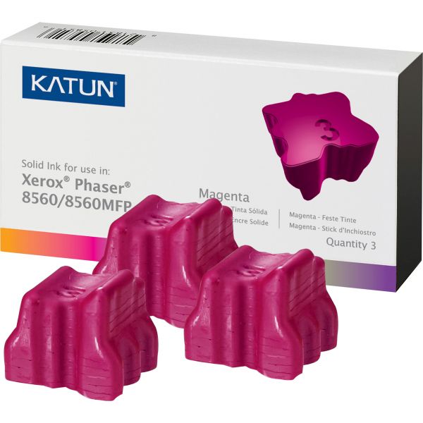 KAT37992 Katun 37992 Compatible 108R00724 Solid Ink Stick, Magenta, 3/BX