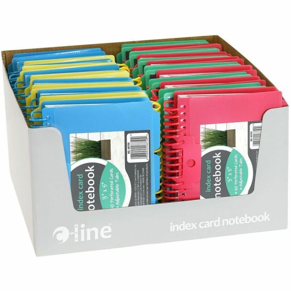 Index Notebook Small C-Line Spiral Bound Index Card Notebook with Tabs, 1 Notebook (Color ...